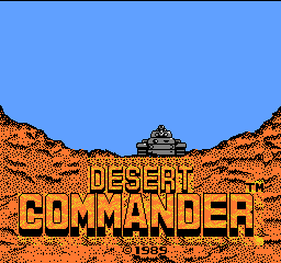 Desert Commander (USA) Title Screen